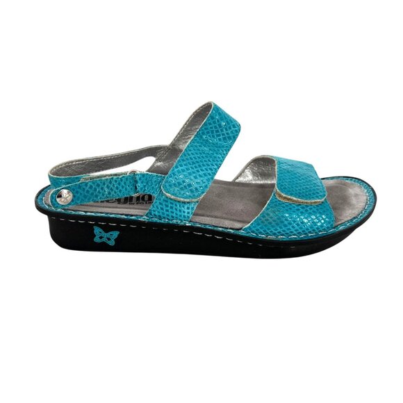 Alegria Verona Aqualita Turquoise Blue Sandals Size 40 9.5 - Picture 2 of 13